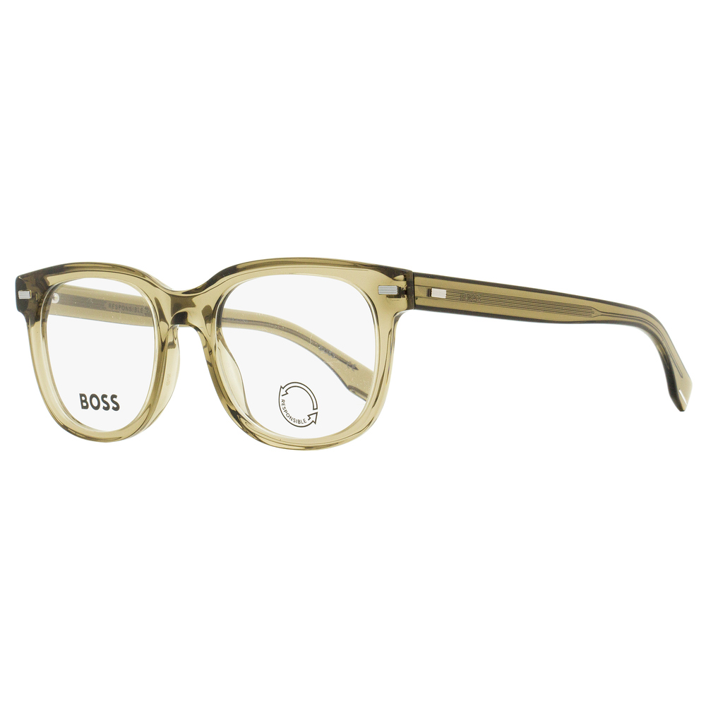 Hugo Boss Eco Acetate Eyeglasses B1444N 09Q Transparent Brown 52mm